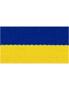 Långt medaljband Blå/Gul